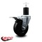 Service Caster 4'' Soft Rubber Swivel 1-3/4'' Expanding Stem Caster Total Lock Brake SCC-EXTTL20S414-SRS-134 - alternate 2